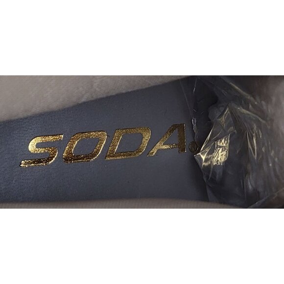 Soda Emery Boot Knee-High Western Boots Faux Suede Sand Womens Size 8.5 New - Picture 8 of 12